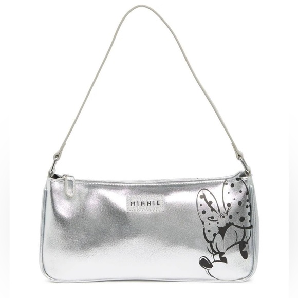 Danielle Nicole Handbags - 🆕 DISNEY + DANIELLE NICOLE Minnie Mouse Wink Baguette Womens Silver HandBag NWT